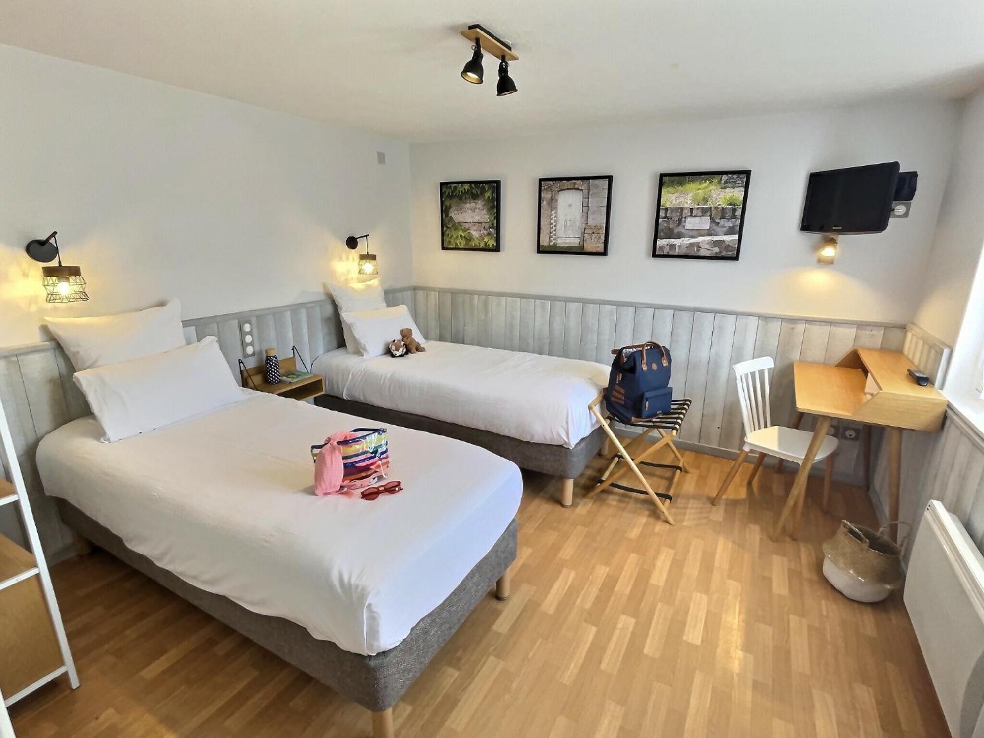 Logis Hotel Du Cygne Брасье Номер фото